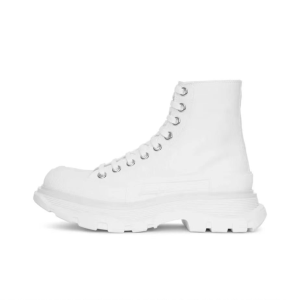 Alexander McQueen Combat Boot All White – 35