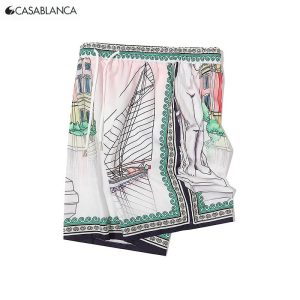 Casablanca Printed Shorts Architectural Illustration – Option 7BDD50EB, 3XL