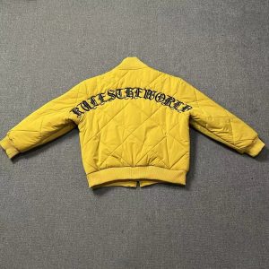 Broken Planet Quilted Bomber Jacket RoffscREWORLD Back Print – 11, L