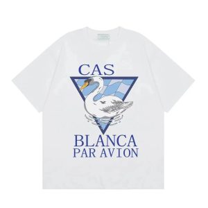 Casablanca Swan Graphic Tee Blanca Par Avion – C10White, L