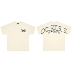 Graphic Tee Corteiz Logo Print – Option D4B27B73, L