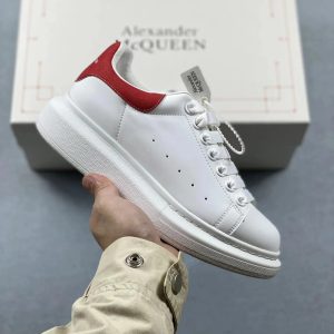 Alexander McQueen Oversized Sneaker White Red – 36