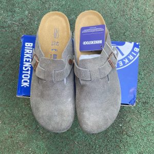 Birkenstock Boston Clog Stone Suede – Option FAFEF550, 34