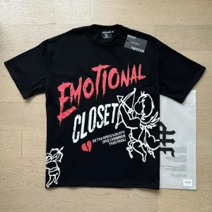 Mixed Emotion Graphic Tee Emotional Closet Print – 0001 black, L