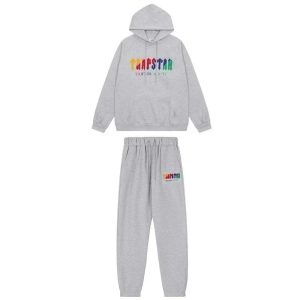Trapstar Hoodie and Joggers Set Rainbow Logo – Option F58CBC15, L