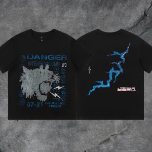 Travis Scott × Fragment Design Graphic Tee Cactus Jack Fragment Lightning – Option CD616CE9, L