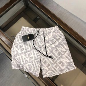 Fendi Logo-Print Shorts FF Monogram – 16, L