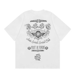 Anti Social Social Club Graphic Tee Feast or Famine – White 3118, L