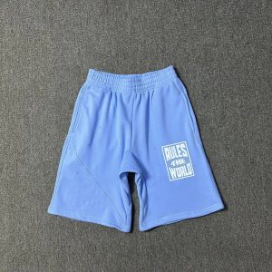 Corteiz Logo Shorts Rules The World – D802Blue, L