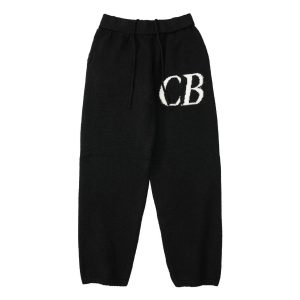 Cole Buxton Knit Joggers CB Logo – M986BlackLong pants, L