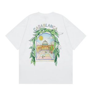 Graphic Tee Casablanca Tennis Court Print – 30, L