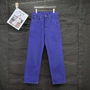 Celine Straight-Leg Jeans Vibrant Purple – A7, 28