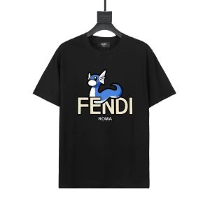 Fendi × Pokémon Graphic T-Shirt Pikachu Logo – 3XL