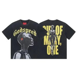 Godspeed Graphic Tee Out of Many, One – L