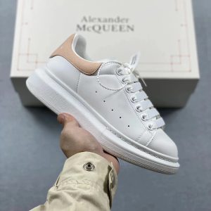 Alexander McQueen Oversized Sneaker White with Beige Heel Tab – 36