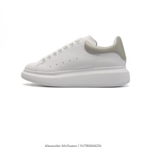 Alexander McQueen Oversized Sneaker White with Beige Heel Tab – 36