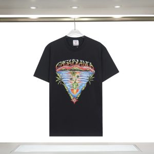 Casablanca Graphic Tee Tropical Island Print – 951#Black, 3XL