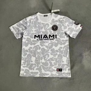BAPE × MLB Miami FC Jersey Tee Camouflage Print – A2, L