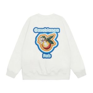 Crewneck Sweatshirt Casablanca Orange Logo – Option 9841B15B, L