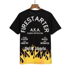 Palm Angels Flame Graphic Tee Firestarter – L