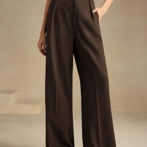 2025 Women’s High-Waisted Draped Trousers – Loose Straight/Wide-Leg Commuter Style – For custom color size contact customer service, 3XL