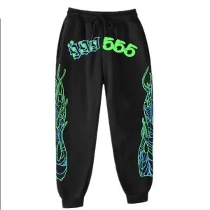 Broken Planet Joggers Neon Graphic – 7 black green*Top quality, L