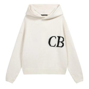 Cole Buxton Hooded Knit Sweater CB Logo – Option 7D904F11, L