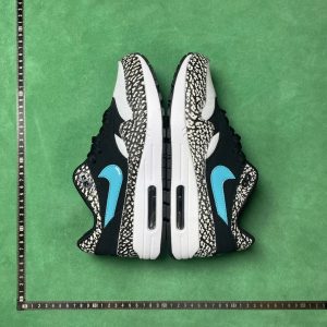 Atmos x Nike Air Max 1 Retro "Elephant" Black / Blue – No. 1 Gray-Black 908366-001, 36