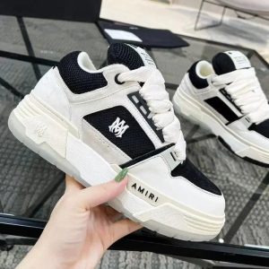Fashion casual couple sneakers (P-0100) – Black and white as the primary colors, EUR 36