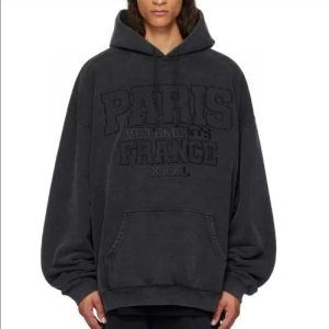 Oversized Hoodie Paris Vetements France – 21, L