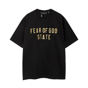 Graphic Tee Fear of God State – A2136 obsidian black, L