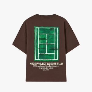 Nude Project Leisure Club Tee Tennis Court Print – Option 5850C6B3, L