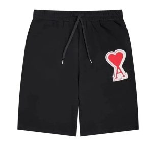 AMI Paris Heart Logo Shorts Red Heart Patch – Option 5D3EB8E1, L
