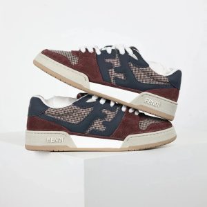 Fendi FF Sneaker Houndstooth Suede – 20, 36