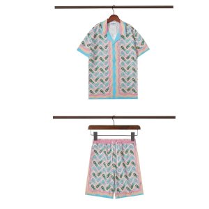 Casablanca Printed Shirt and Shorts Set Geometric Pattern – 22, 3XL