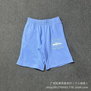 Corteiz Logo Shorts Cruise Ship Print – 5813Blue, L