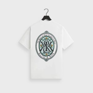 Kith Graphic Tee Heritage Logo – Queens Crest FB white (pocket), L