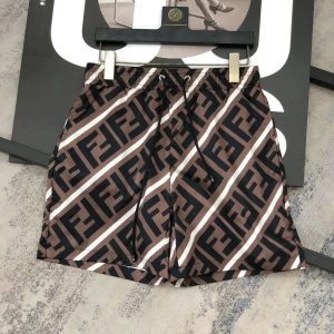 Fendi FF Logo Shorts Diagonal Print – 3XL