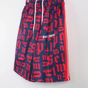 Palm Angels Logo Print Shorts Gothic Script – L