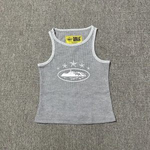 Corteiz Ribbed Tank Top Yacht Print – Option 64CC75E1, L