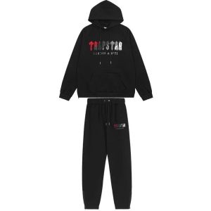 Hoodie and Joggers Set TRAPSTAR Logo – 2002 set black, L