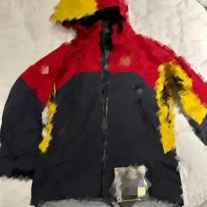 Arc'teryx Color-Block Hooded Jacket Red Black Yellow – Option CD746293, XXXL, Option C802E6B6