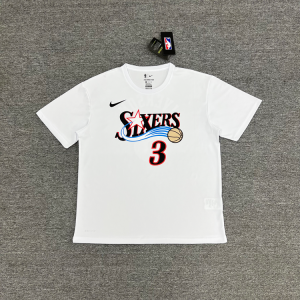 Nike × NBA Philadelphia 76ers Practice Tee Team Logo – 5, 3XL
