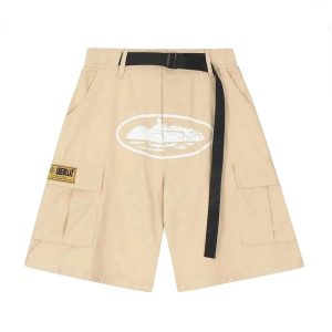 Corteiz Cargo Shorts Island Print – L