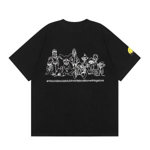 Anti Social Social Club Graphic Tee ASSC x BGStore Collaboration – Black 3121, L