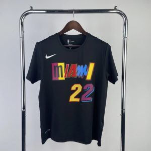 Nike Miami Heat City Shirt Butler Shirt Black / Rainbow – L