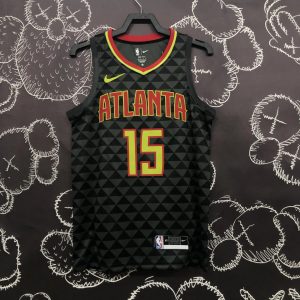Nike Atlanta Hawks Carter Jersey Black / Yellow – L