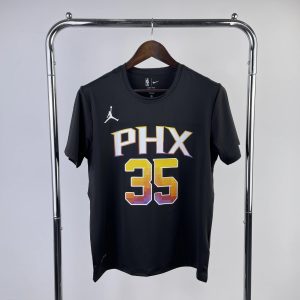 Nike Air Jordan Phoenix Suns Durant Shirt Black / Orange – L
