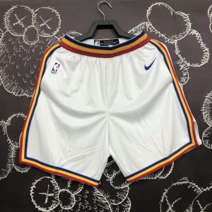 Nike Golden State Warriors Shorts White / Orange – L
