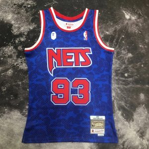 Bape x Brooklyn Nets Jersey Blue / Red – L